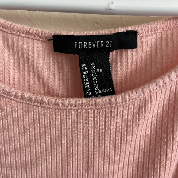 Pink Ribbed Swing Dress - Picture 4 of 5